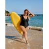 imageBlooming Jelly Womens Plus Size Swimsuit One Piece Tummy Control Bathing Suit V Neck Ruched Modest SwimwearBlack