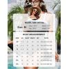 imageBlooming Jelly Women One Piece Swimsuit Tummy Control Swim Dress Color Block Modest Bathing Suit Retro Swim Suit SkirtBlack