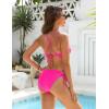 imageBlooming Jelly Womens Bikini Sets Two Piece Cheeky Swimsuits Curvy Cutout String Bathing SuitsHot Pink