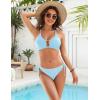imageBlooming Jelly Womens Bikini Sets Two Piece Cheeky Swimsuits Curvy Cutout String Bathing SuitsLight Blue