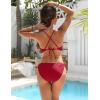imageBlooming Jelly Womens Bikini Sets Two Piece Cheeky Swimsuits Curvy Cutout String Bathing SuitsRed