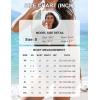 imageBlooming Jelly Womens One Piece Swimsuit Tummy Control Modest Bathing Suit Criss Cross Tie Back Swimwear with FlowerWhite Black