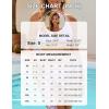 imageBlooming Jelly Womens 3 Piece Swimsuits Triangle Halter Thong Bikini Set Butterfly Bathing Suits SarongsStripedred and White