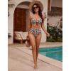 imageBlooming Jelly Womens High Waisted Bikini Set Tie Knot High Rise Two Piece Swimsuits Bathing SuitsLeopard126