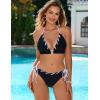 imageBlooming Jelly Womens Bikini Sets Cheeky Two Piece Swimsuits Triangle Top High Cut Bathing Suit Sexy SwimwearBlack