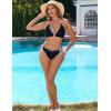 imageBlooming Jelly Womens Bikini Sets Cheeky Two Piece Swimsuits Triangle Top High Cut Bathing Suit Sexy SwimwearBlack