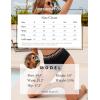 imageBlooming Jelly Women High Waisted Bikini Sets V Neck Tummy Control Swimsuits Color Block Two Piece Bathing SuitBlack