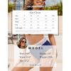 imageBlooming Jelly Women High Waisted Bikini Sets V Neck Tummy Control Swimsuits Color Block Two Piece Bathing SuitDeep Blue