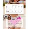 imageBlooming Jelly Women High Waisted Bikini Sets V Neck Tummy Control Swimsuits Color Block Two Piece Bathing SuitHot Pink