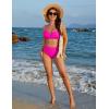 imageBlooming Jelly Womens High Waisted Bikini Sets Tummy Control Bathing Suit Two Piece Retro Halter Swim Suits 2025Hot Pink