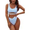 Blue & White Striped