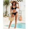 imageBlooming Jelly Womens Halter Triangle Bikini Sets Two Piece Cheeky Swimsuit String Sexy Bathing Suit Swim Suits 2025Black