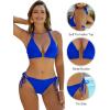 imageBlooming Jelly Womens Halter Triangle Bikini Sets Two Piece Cheeky Swimsuit String Sexy Bathing Suit Swim Suits 2025Blue