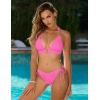 imageBlooming Jelly Womens Halter Triangle Bikini Sets Two Piece Cheeky Swimsuit String Sexy Bathing Suit Swim Suits 2025Pink