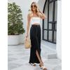 imageBlooming Jelly Women Palazzo Pants Wide Leg Center Split Casual Pants Flowy Elastic High Waisted Trousers Vacation OutfitsBlack
