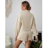 imageBlooming Jelly Womens 2 Piece Sweatsuits Vacation Brunch Loungewear Set Outfits Active Workout Matching SetsBeige