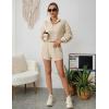 imageBlooming Jelly Womens 2 Piece Sweatsuits Vacation Brunch Loungewear Set Outfits Active Workout Matching SetsBeige