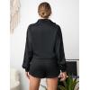 imageBlooming Jelly Womens 2 Piece Sweatsuits Vacation Brunch Loungewear Set Outfits Active Workout Matching SetsBlack