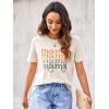 imageBlooming Jelly Womens Mama Shirt Fashion Graphic Tee Shirts Loose Fit Summer Tops Short Sleeve BlousesAbeige