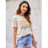 imageBlooming Jelly Womens Mama Shirt Fashion Graphic Tee Shirts Loose Fit Summer Tops Short Sleeve BlousesAbeige