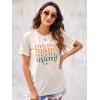 imageBlooming Jelly Womens Mama Shirt Fashion Graphic Tee Shirts Loose Fit Summer Tops Short Sleeve BlousesAbeige