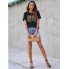 imageBlooming Jelly Womens Mama Shirt Fashion Graphic Tee Shirts Loose Fit Summer Tops Short Sleeve BlousesBlack