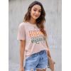 imageBlooming Jelly Womens Mama Shirt Fashion Graphic Tee Shirts Loose Fit Summer Tops Short Sleeve BlousesLight Pink