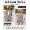 imageBlooming Jelly Womens Summer Two Piece Sets Vacation Outfits Matching Short Sets Linen Gingham Vest and ShortsBlack Plaid