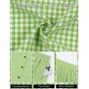 imageBlooming Jelly Womens Summer Two Piece Sets Vacation Outfits Matching Short Sets Linen Gingham Vest and ShortsGreen Plaid