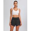imageBlooming Jelly Womens Workout Shorts Athletic Running Shorts High Waisted Gym Exercise Shorts with PocketBlack