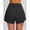 imageBlooming Jelly Womens Workout Shorts Athletic Running Shorts High Waisted Gym Exercise Shorts with PocketBlack