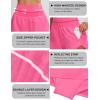 imageBlooming Jelly Womens Workout Shorts Athletic Running Shorts High Waisted Gym Exercise Shorts with PocketHot Pink