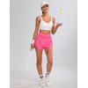 imageBlooming Jelly Womens Workout Shorts Athletic Running Shorts High Waisted Gym Exercise Shorts with PocketHot Pink