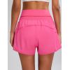 imageBlooming Jelly Womens Workout Shorts Athletic Running Shorts High Waisted Gym Exercise Shorts with PocketHot Pink