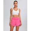 imageBlooming Jelly Womens Workout Shorts Athletic Running Shorts High Waisted Gym Exercise Shorts with PocketHot Pink
