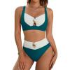Color Block-green Blue