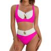 Color Block-hot Pink