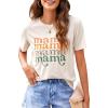 imageBlooming Jelly Womens Mama Shirt Fashion Graphic Tee Shirts Loose Fit Summer Tops Short Sleeve BlousesAbeige