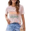 imageBlooming Jelly Womens Mama Shirt Fashion Graphic Tee Shirts Loose Fit Summer Tops Short Sleeve BlousesLight Pink