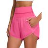 imageBlooming Jelly Womens Workout Shorts Athletic Running Shorts High Waisted Gym Exercise Shorts with PocketHot Pink