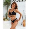 imageBlooming Jelly Women Sexy Bikini Set Two Piece Swimsuit String Bathing Suit Beach OutfitsBlack