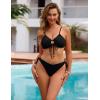 imageBlooming Jelly Women Sexy Bikini Set Two Piece Swimsuit String Bathing Suit Beach OutfitsBlack
