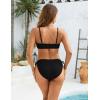 imageBlooming Jelly Women Sexy Bikini Set Two Piece Swimsuit String Bathing Suit Beach OutfitsBlack