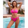 imageBlooming Jelly Women Sexy Bikini Set Two Piece Swimsuit String Bathing Suit Beach OutfitsHot Pink