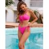 imageBlooming Jelly Women Sexy Bikini Set Two Piece Swimsuit String Bathing Suit Beach OutfitsHot Pink