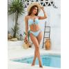 imageBlooming Jelly Women Sexy Bikini Set Two Piece Swimsuit String Bathing Suit Beach OutfitsSky Blue