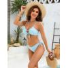 imageBlooming Jelly Women Sexy Bikini Set Two Piece Swimsuit String Bathing Suit Beach OutfitsSky Blue