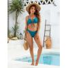imageBlooming Jelly Women Sexy Bikini Set Two Piece Swimsuit String Bathing Suit Beach OutfitsTurquiose