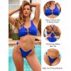 imageBlooming Jelly Womens Bikini Sets Thong Cheeky Two Piece Swimsuit Cutout Sexy Bathing Suit SwimwearBlue