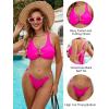 imageBlooming Jelly Womens Bikini Sets Thong Cheeky Two Piece Swimsuit Cutout Sexy Bathing Suit SwimwearPink